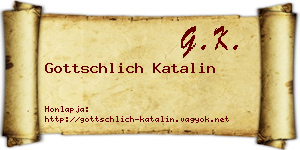 Gottschlich Katalin névjegykártya